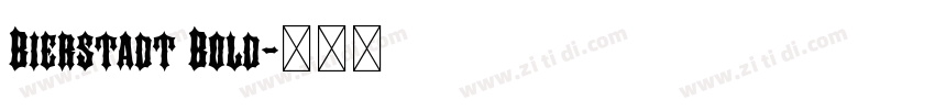 Bierstadt Bold字体转换